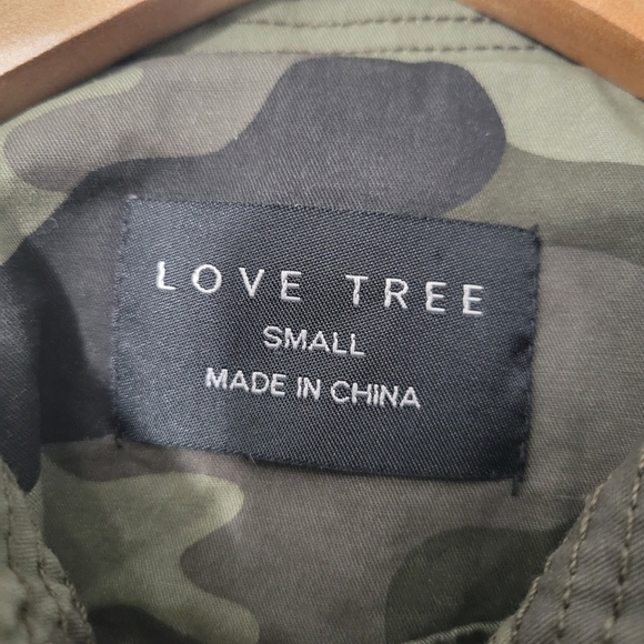 Love Tree Green Camo Full Zip Utility Jacket - Picture 8 of 11